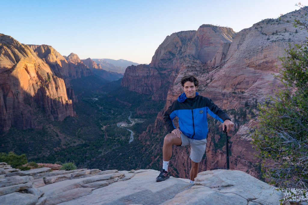 Dr. Adam Fields at Angel's Landing in Zion National Park
